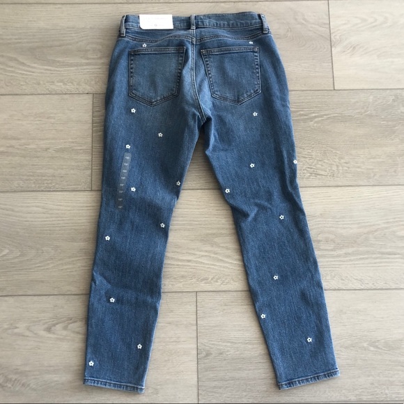 LOFT skinny ankle daisy jeans - Picture 2 of 6